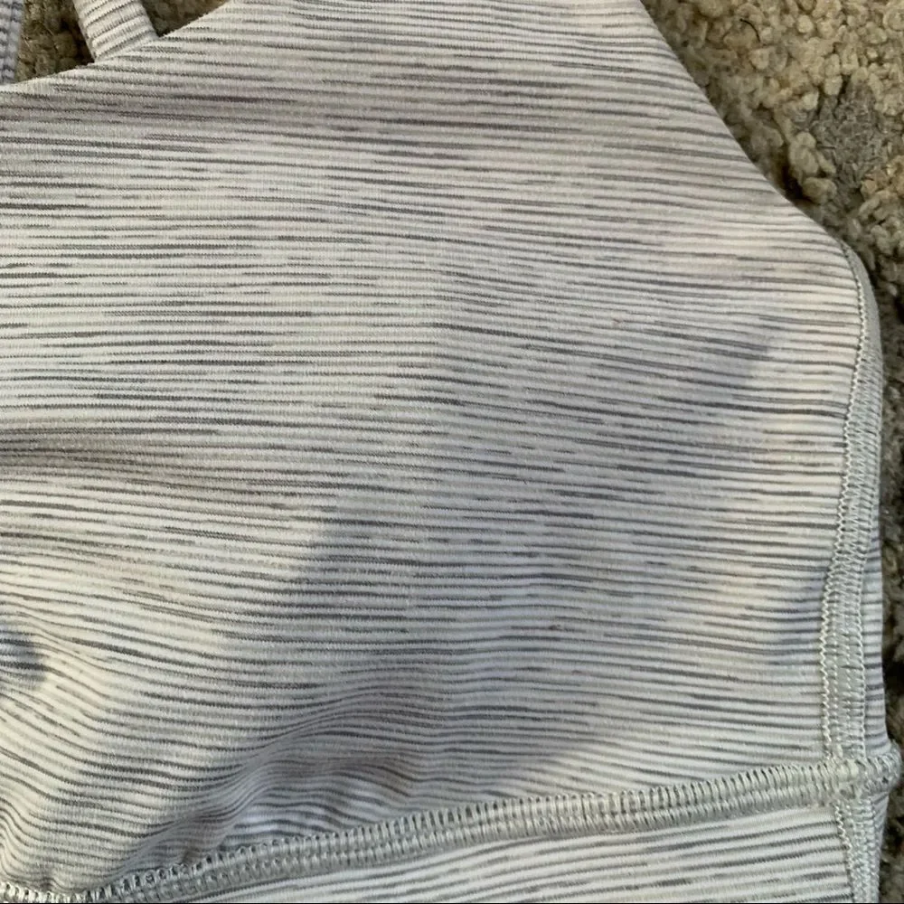 Lululemon Energy Bra Wee Are From Space Grey Alpine White Sport Bra 4